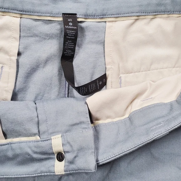 Lululemon Shorts Mens Dresden Blue Commission Classic Fit Chino - Picture 8 of 9